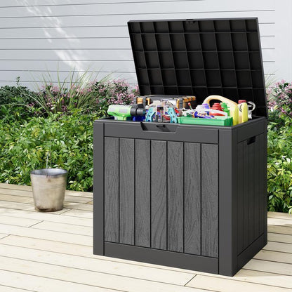 Outdoor storage box and patio side table
