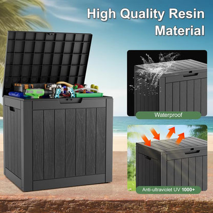 Outdoor storage box and patio side table