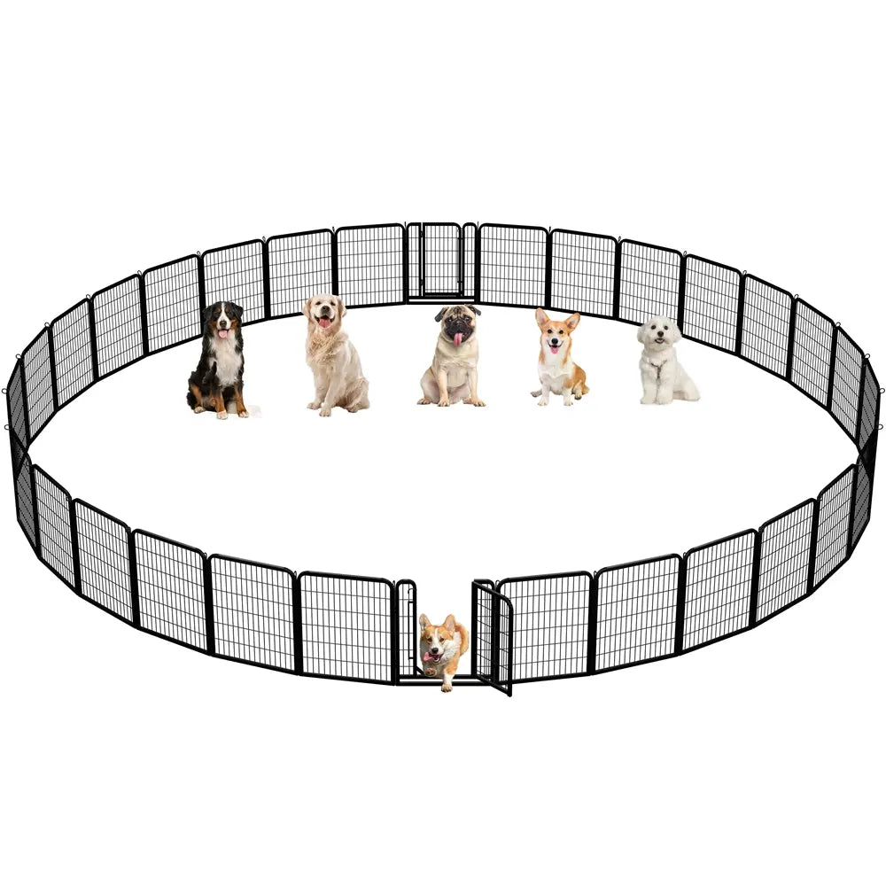 [Heavy Duty] Dog Playpen6/8/12/16 Panels Metal Pet Playpen