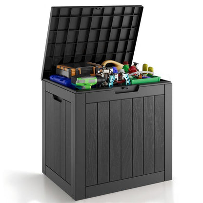Outdoor storage box and patio side table