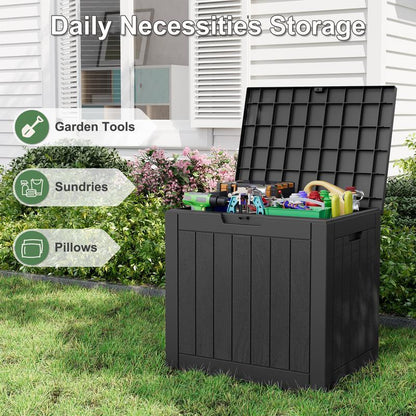 Outdoor storage box and patio side table